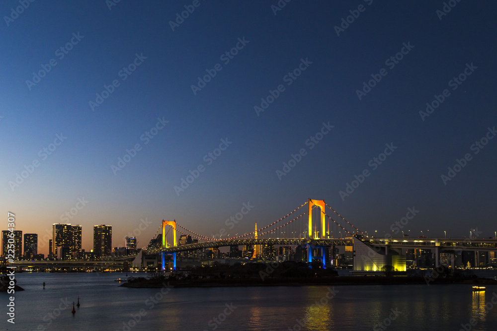 Rainbow bridge in Tokyo 