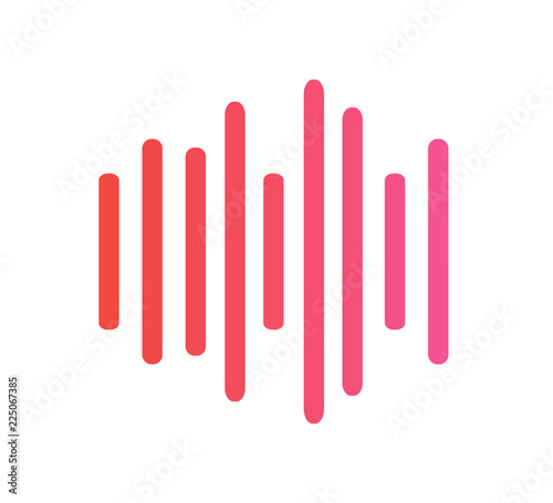 sound logo. vector illustration