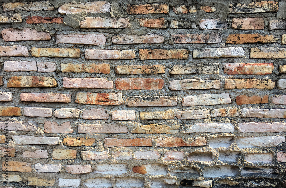 Naklejka premium old brick wall texture background