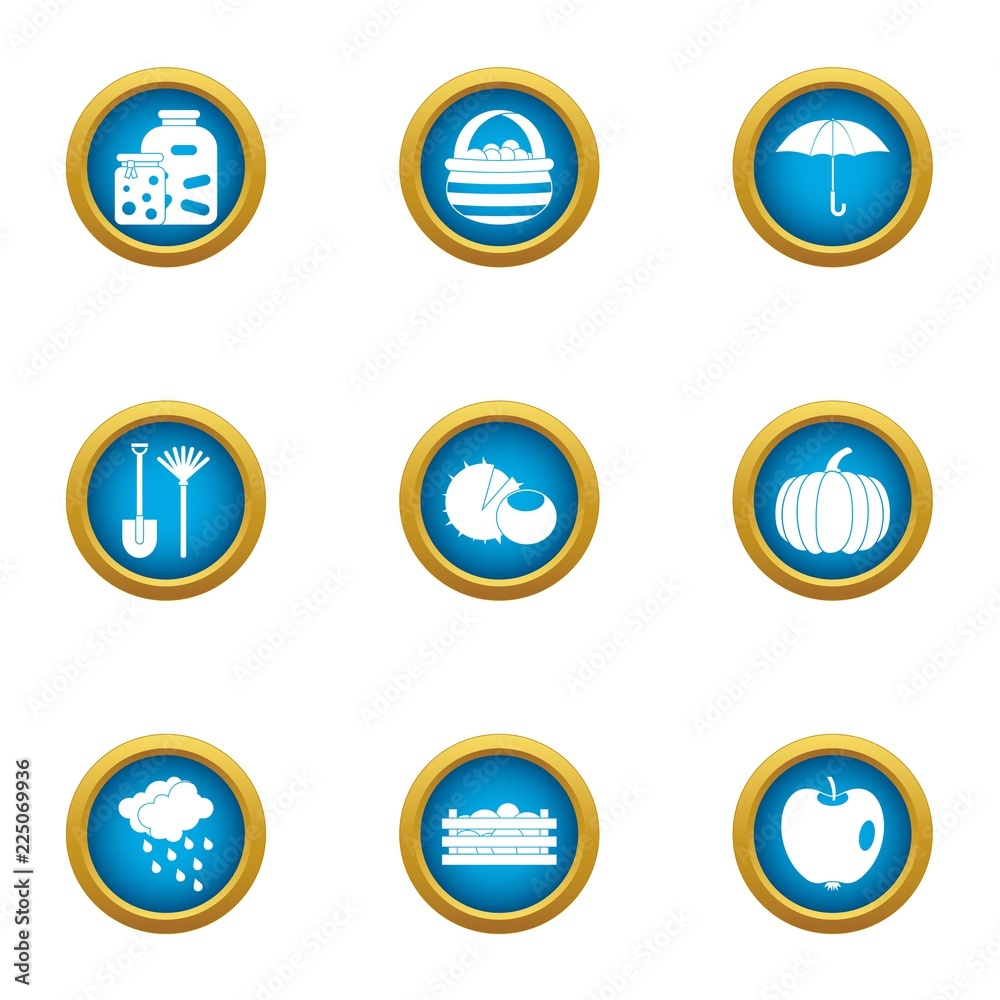 Salting icons set. Flat set of 9 salting vector icons for web isolated on white background Salting icons set. Flat set of 9 salting vector icons for web isolated on white background