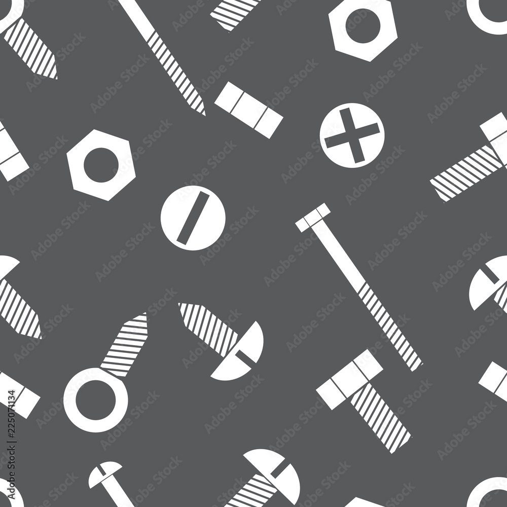 Seamless background with nuts and bolts Seamless background with nuts and bolts