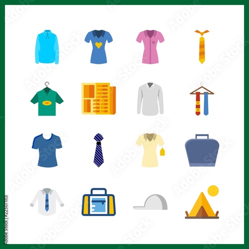 print icon. sport bag and shirt vector icons in print set. Use this illustration for print works.