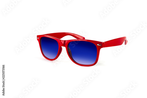 sunglasses to protect your eyes from the sun isolated on white background