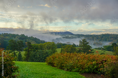 Blueridge mountain skyline view at daybreak photo