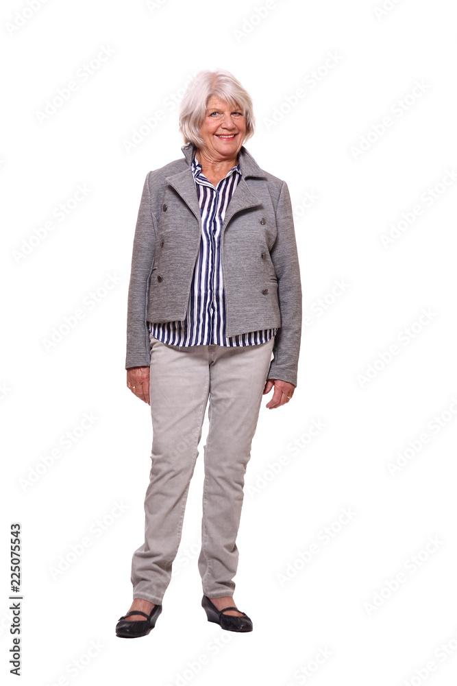 Fototapeta premium Full body older woman
