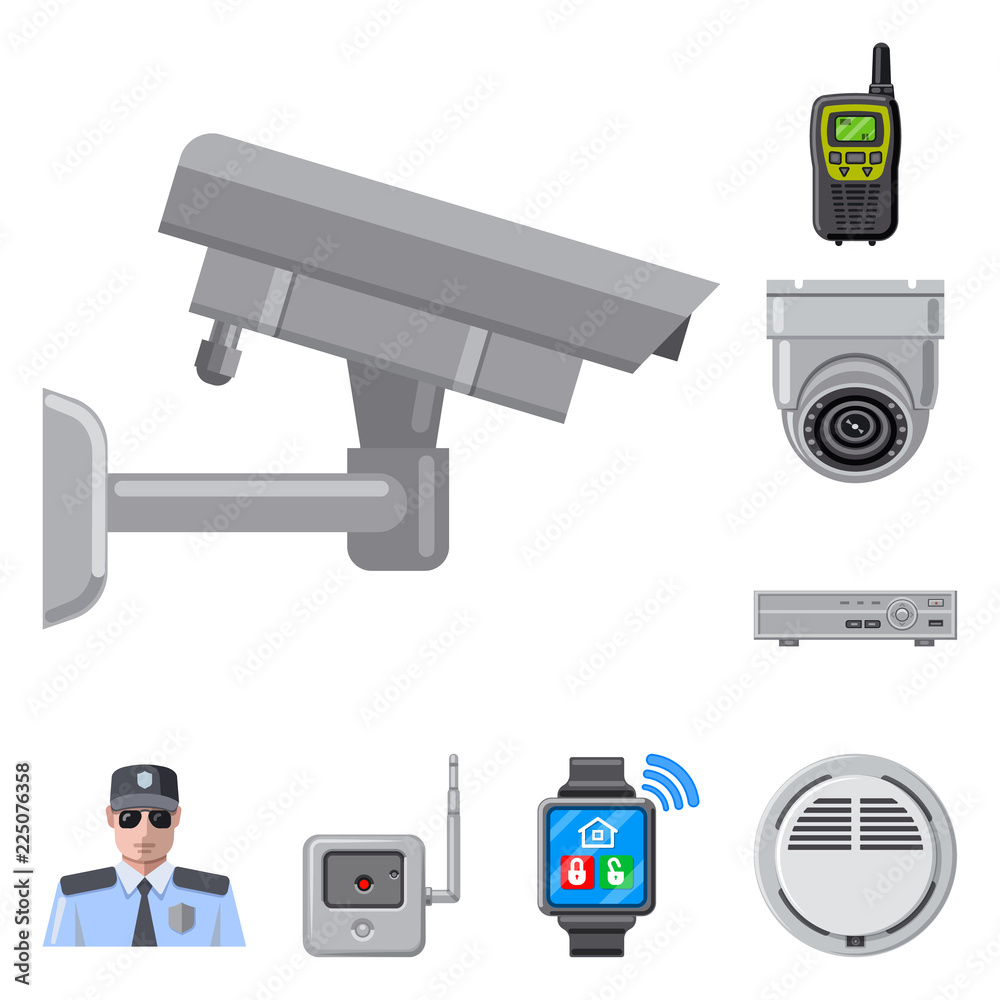 Vector illustration of office and house symbol. Collection of office and system stock symbol for web. Vector illustration of office and house symbol. Collection of office and system stock symbol for web.