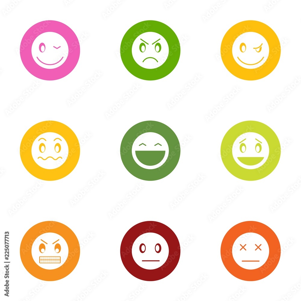Relation icons set. Flat set of 9 relation vector icons for web isolated on white background Relation icons set. Flat set of 9 relation vector icons for web isolated on white background