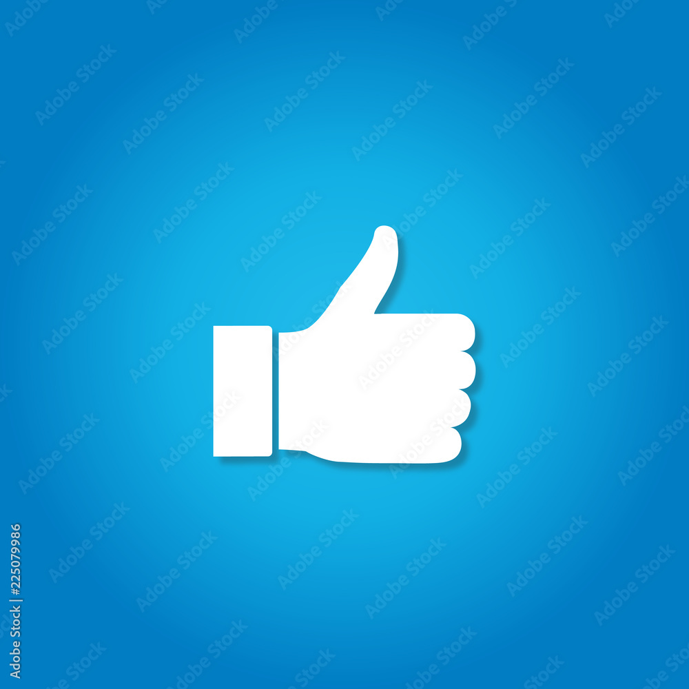 Thumb up like hand symbol Thumb up like hand symbol