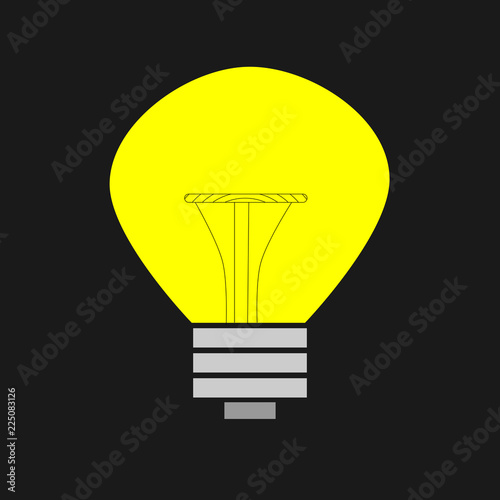 Incandescent lamp vector il...