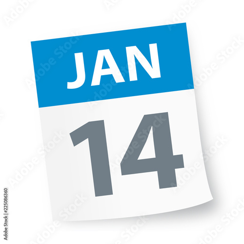 January 14 - Calendar Icon