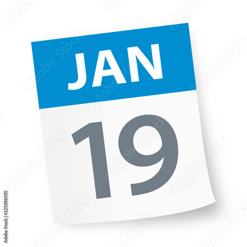 January 19 - Calendar Icon