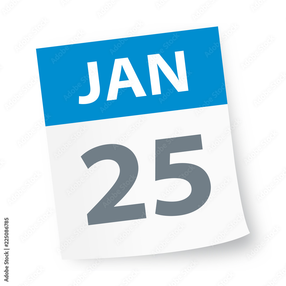 January 25 - Calendar Icon