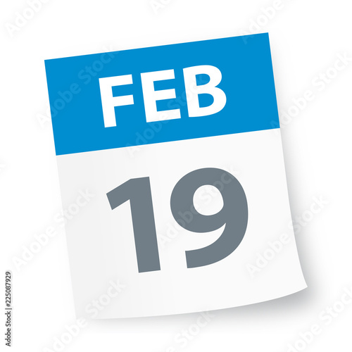 February 19 - Calendar Icon