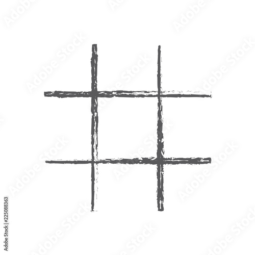 The prison bars icon. Grid symbol. Flat Vector illustration