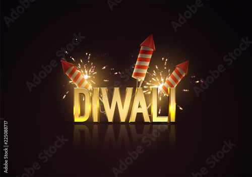 Happy Diwali. Holiday vector illustration