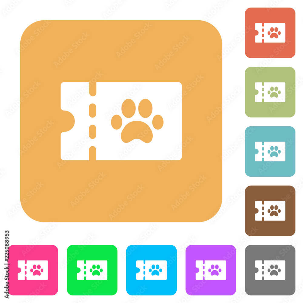 pet shop discount coupon rounded square flat icons pet shop discount coupon rounded square flat icons