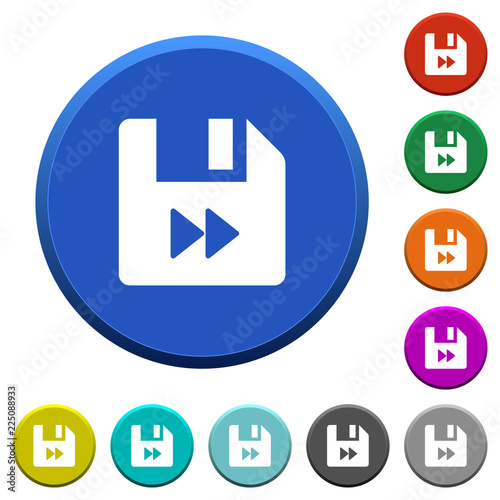 File fast forward beveled buttons
