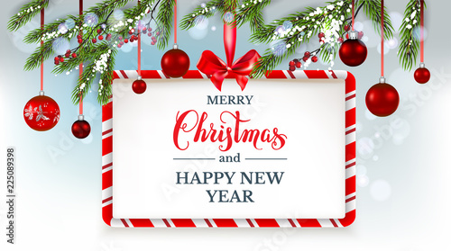 Winter holiday banner