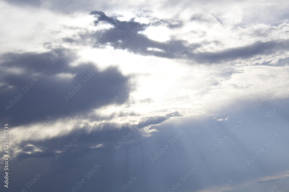 Cloudy skies in sunshine day. Cloudy skies in sunshine day.