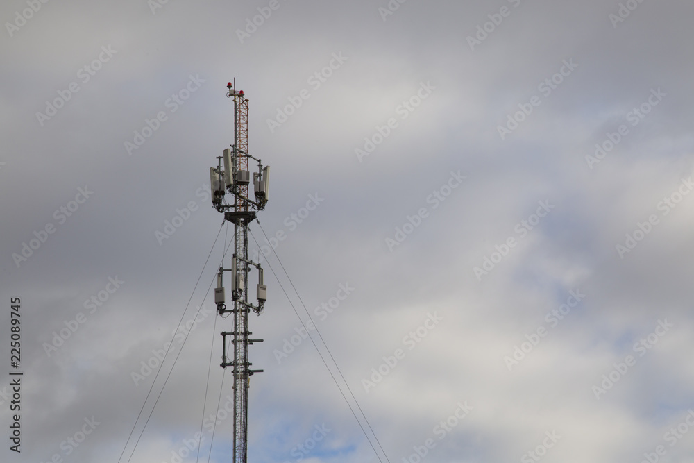 mobile tower against the sky