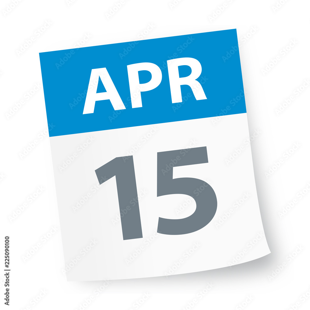 April 15 - Calendar Icon April 15 - Calendar Icon