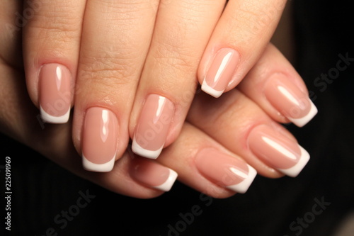 beautiful beige manicure