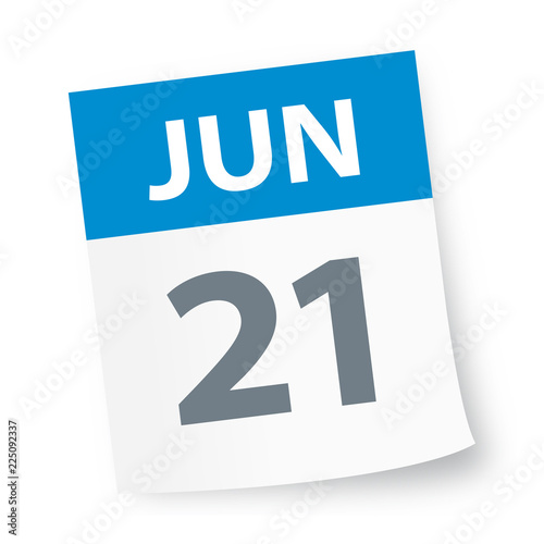 June 21 - Calendar Icon
