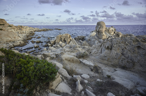The shapes of the rocks in the Sardinian coast