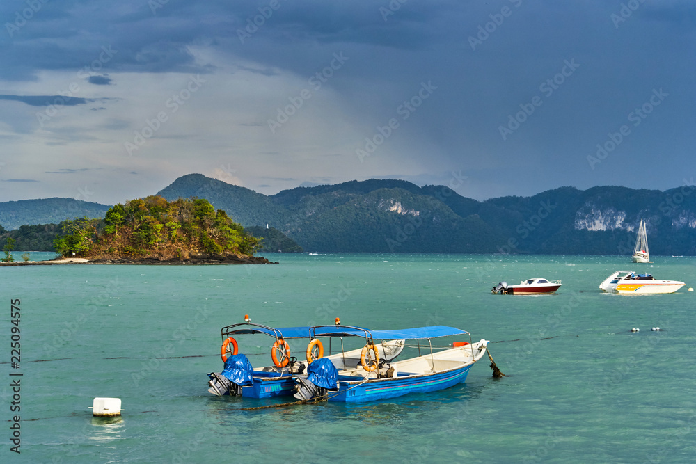Boats in Langkawi island, Malaysia