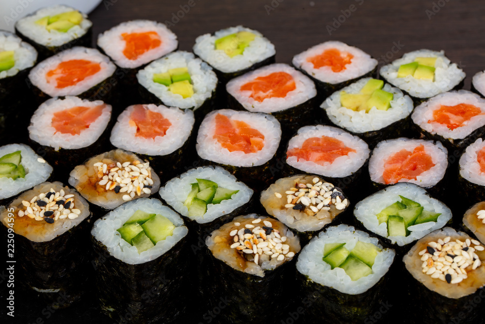 Delicious sushi set Delicious sushi set