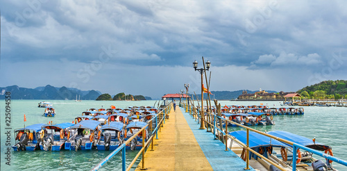 Boat pier on Langkawi island, Malaysia