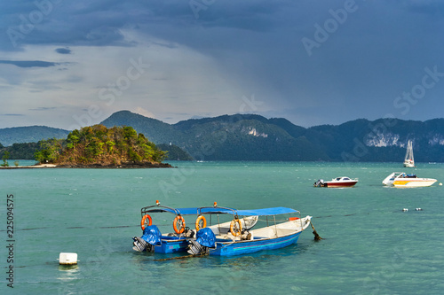 Boats in Langkawi island, Malaysia