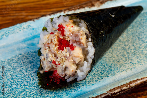 Japanese handroll temaki photo