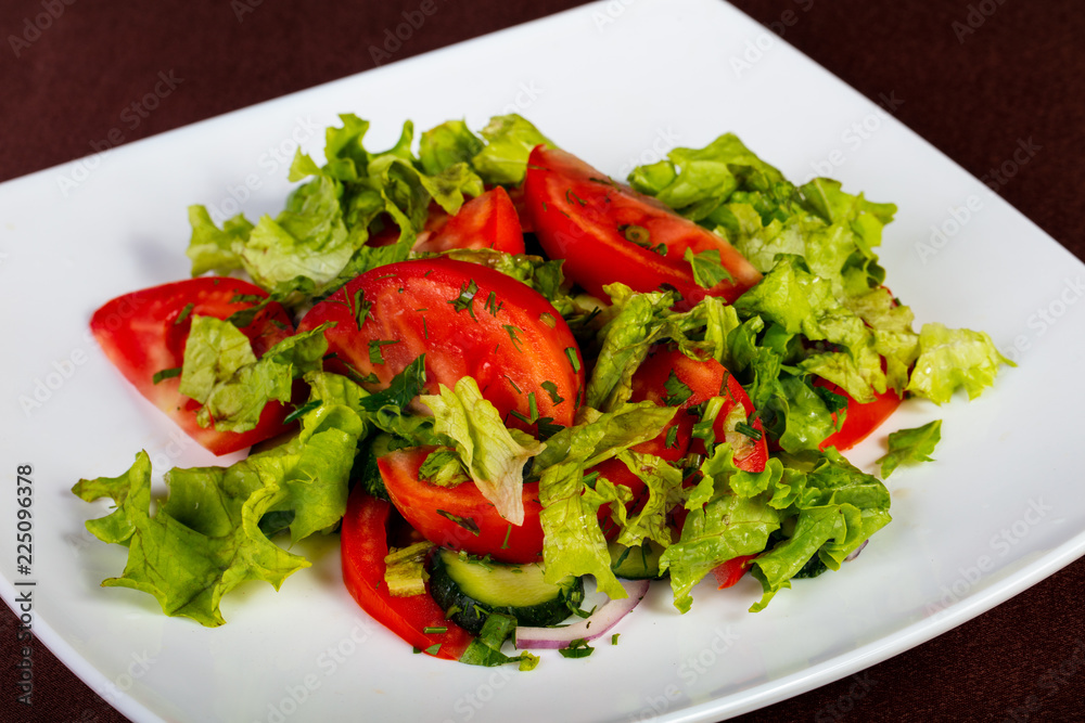 Vegan vegetables salad