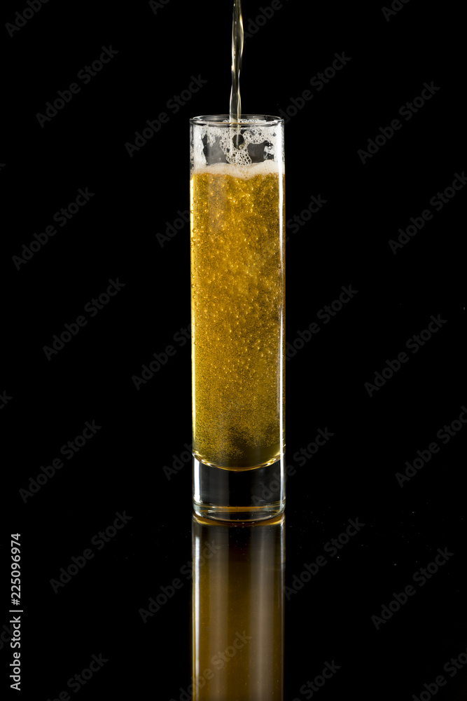 Isolated Beer Pour