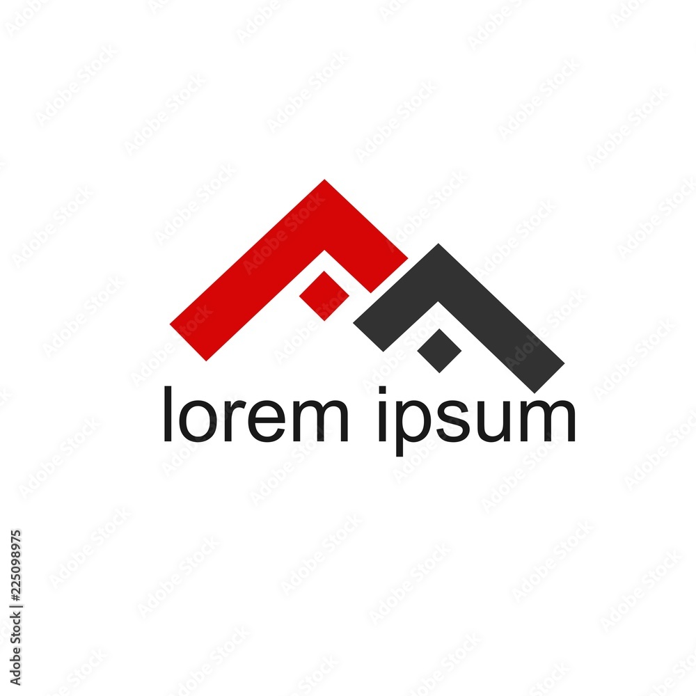 logo of house and with square and triangle logo of house and with square and triangle