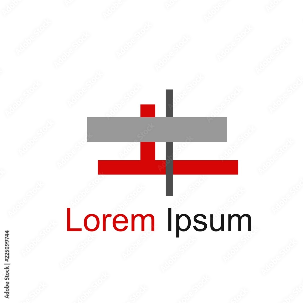 Obraz premium design abstract square logo element