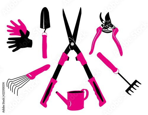 Set of garden tools