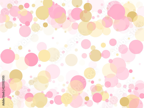 Wallpaper Mural Rose gold confetti circle decoration for party invitation card.  Torontodigital.ca