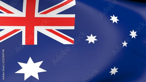 flag of flag australia3  waving animation photo