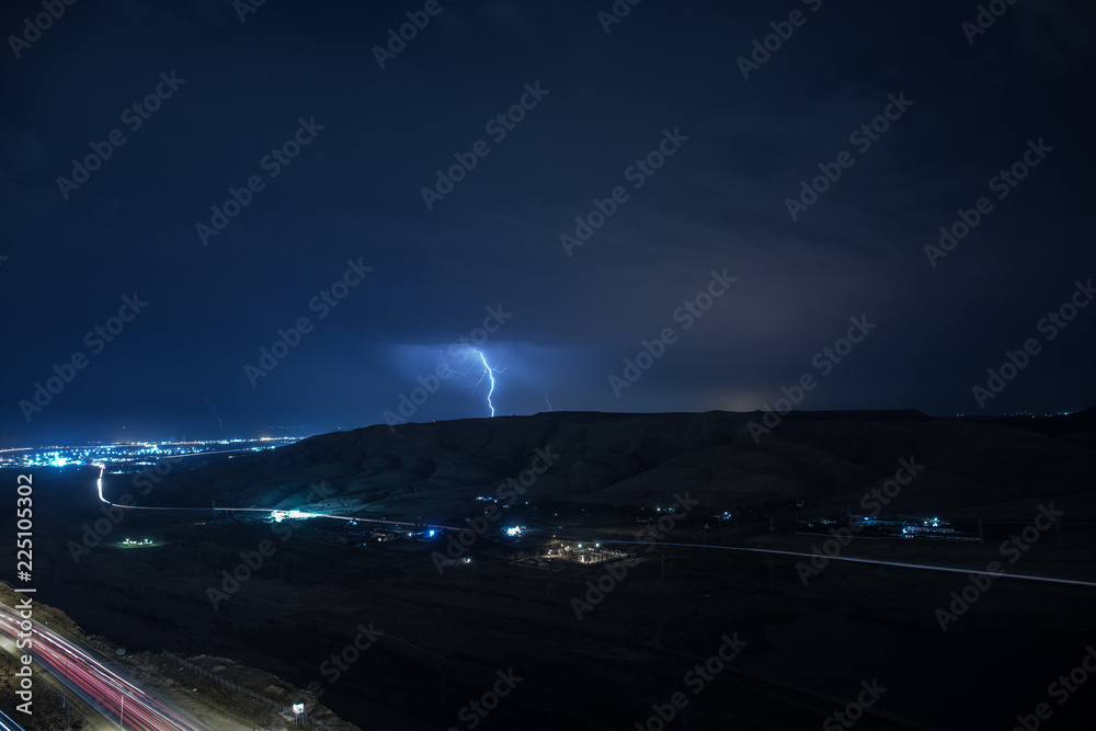 Summer storm bringing thunder, lightnings and rain. Summer storm bringing thunder, lightnings and rain.