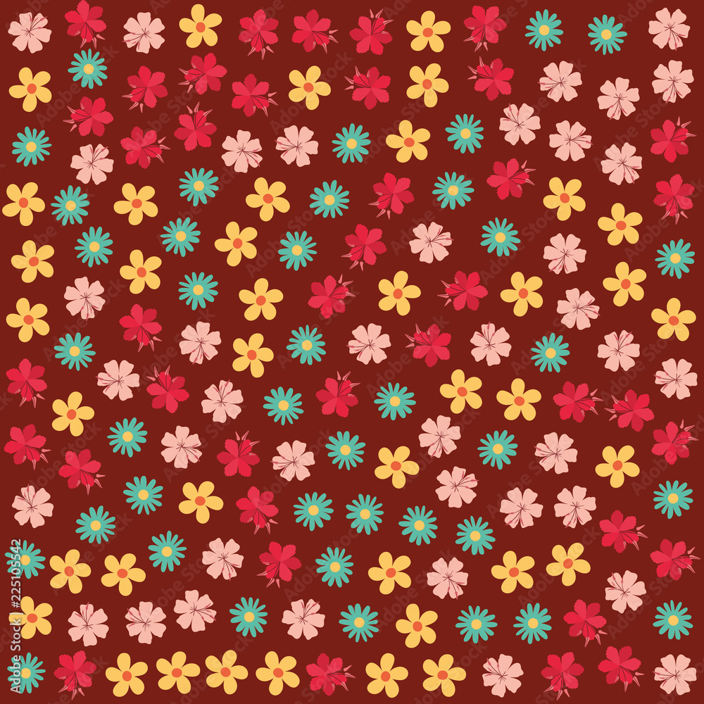 cute flowers pattern background cute flowers pattern background