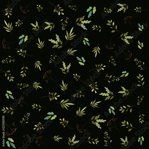 leafs plant pattern background