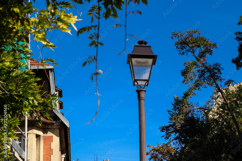 Streetlamp in Montmartre Paris Streetlamp in Montmartre Paris