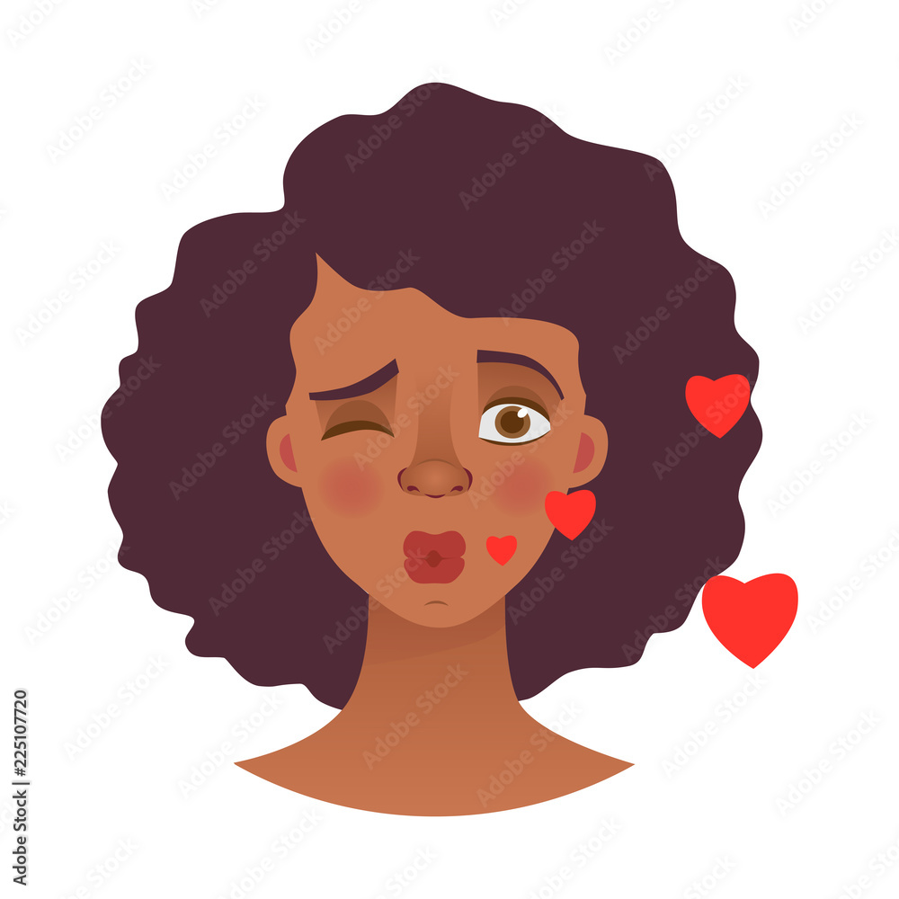 face of African woman face of African woman