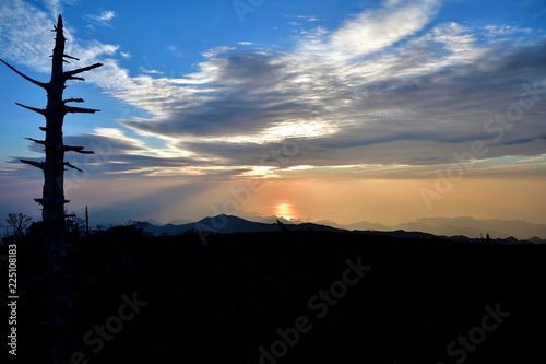 大台ケ原 正木峠で見たサンロードと光芒の創る絶景