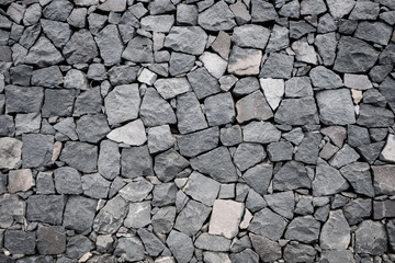 Fototapete Steine Natursteinmauer Hintergrund. Textur einer Steinmauer  © hanohiki