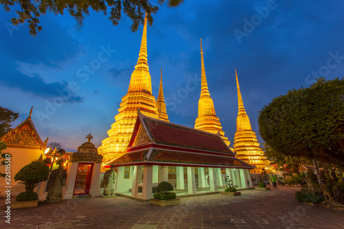 Wat Pho Temple or Wat Phra Chetuphon in Bangkok, Thailand. © Southtownboy Studio
