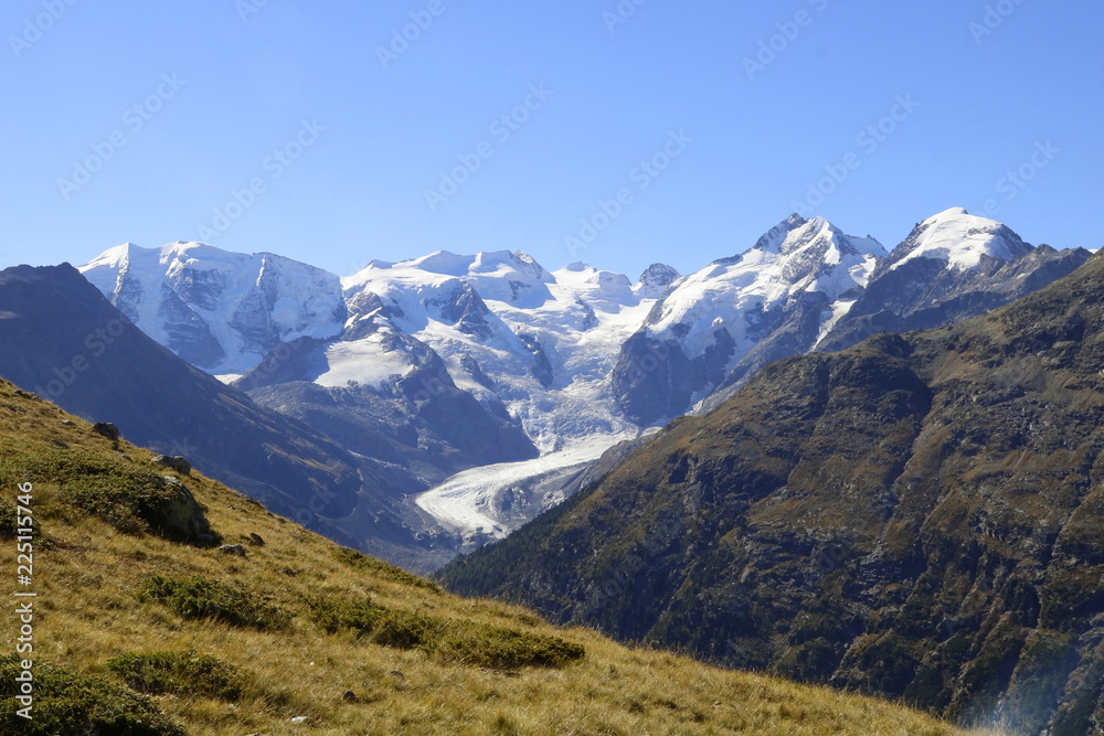 Bernina- Berge vom Chamanna Paradies