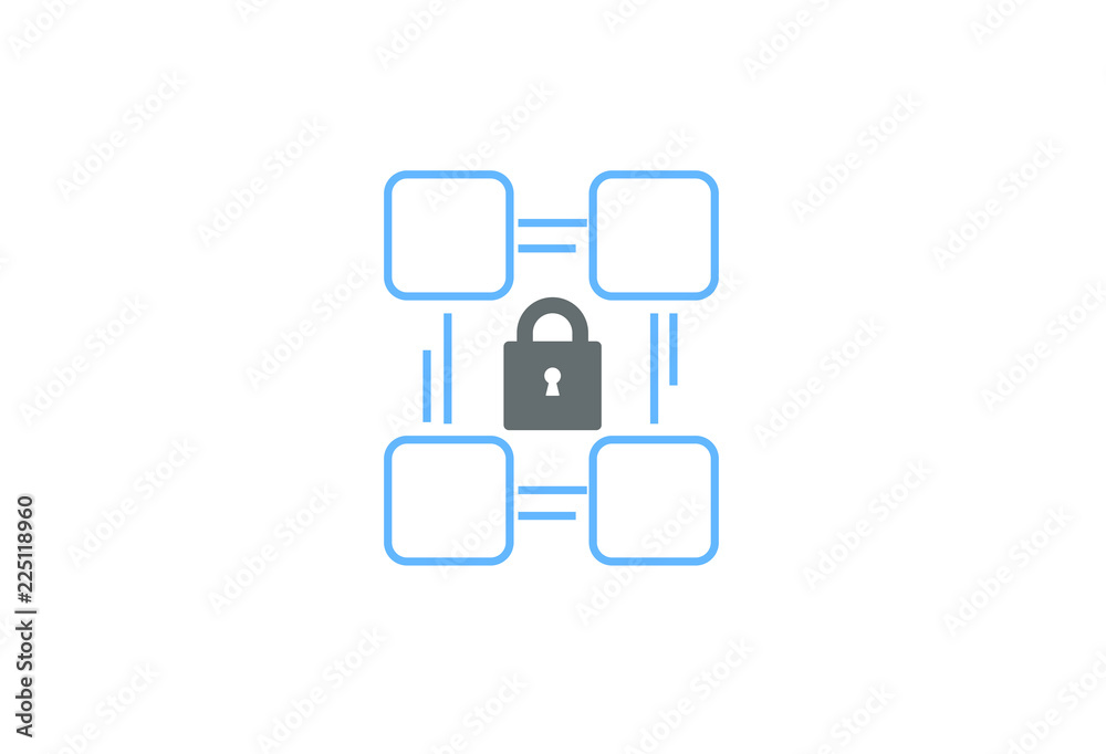 Blockchain Network Connection icon Blockchain Network Connection icon